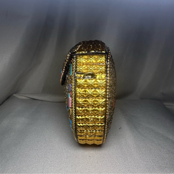 Ramla Rio Moroccan Mosaic Crossbody Clutch Bag Gold Chain NWOT - Picture 6 of 10